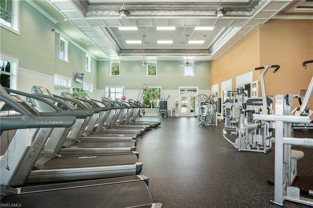 5752 Elbow Avenue Naples, FL 34113 - Photo 33 of 38 Gym featuring a high ceiling