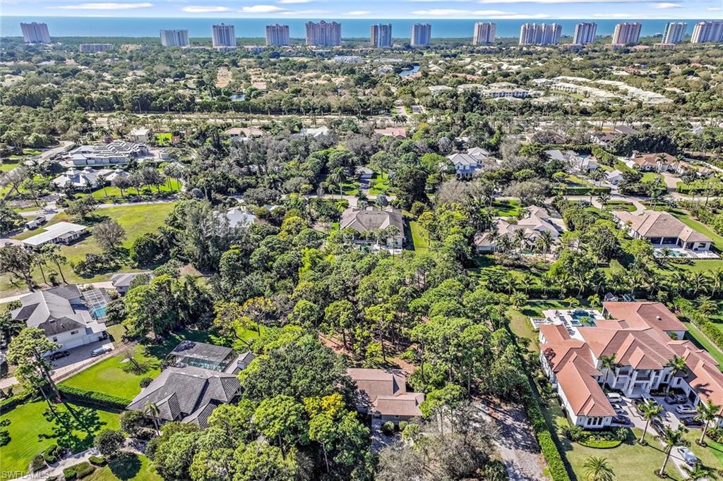 131 Cajeput Drive Naples, FL 34108 - Photo 30 of 30 an aerial view of residential houses with outdoor space and trees
