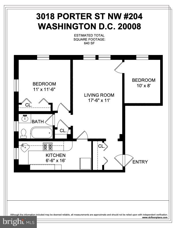 3018 Porter Street Northwest, Unit 204 Washington, DC 20008 - Photo 36 of 36 Floor plan