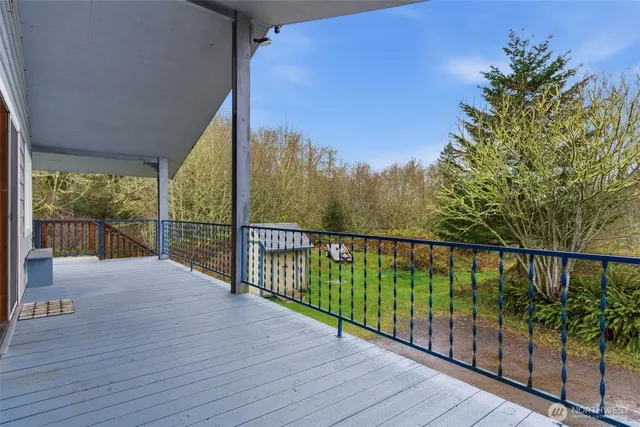 a view of a house with a deck