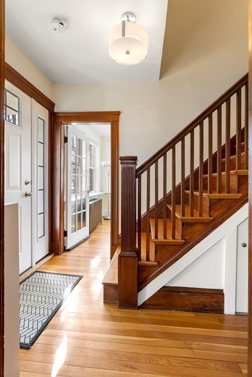 46 Downing Road Lexington, MA 02421 - Photo 3 of 29 a view of entryway with wooden floor