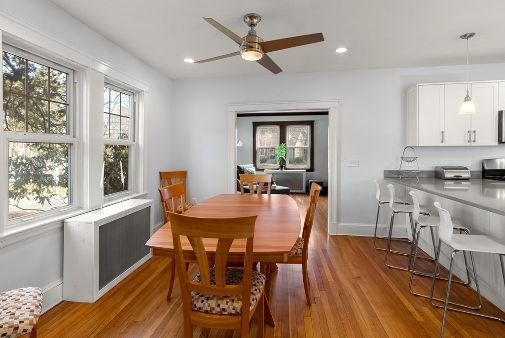 46 Downing Road Lexington, MA 02421 - Photo 6 of 29 a view of a dining room with furniture window and wooden floor