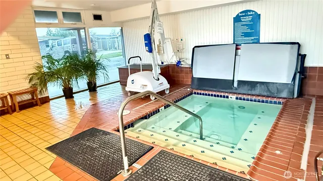 a living room with a couch and a table