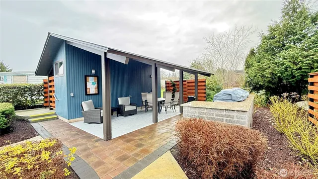 a view of a couches in patio of the house