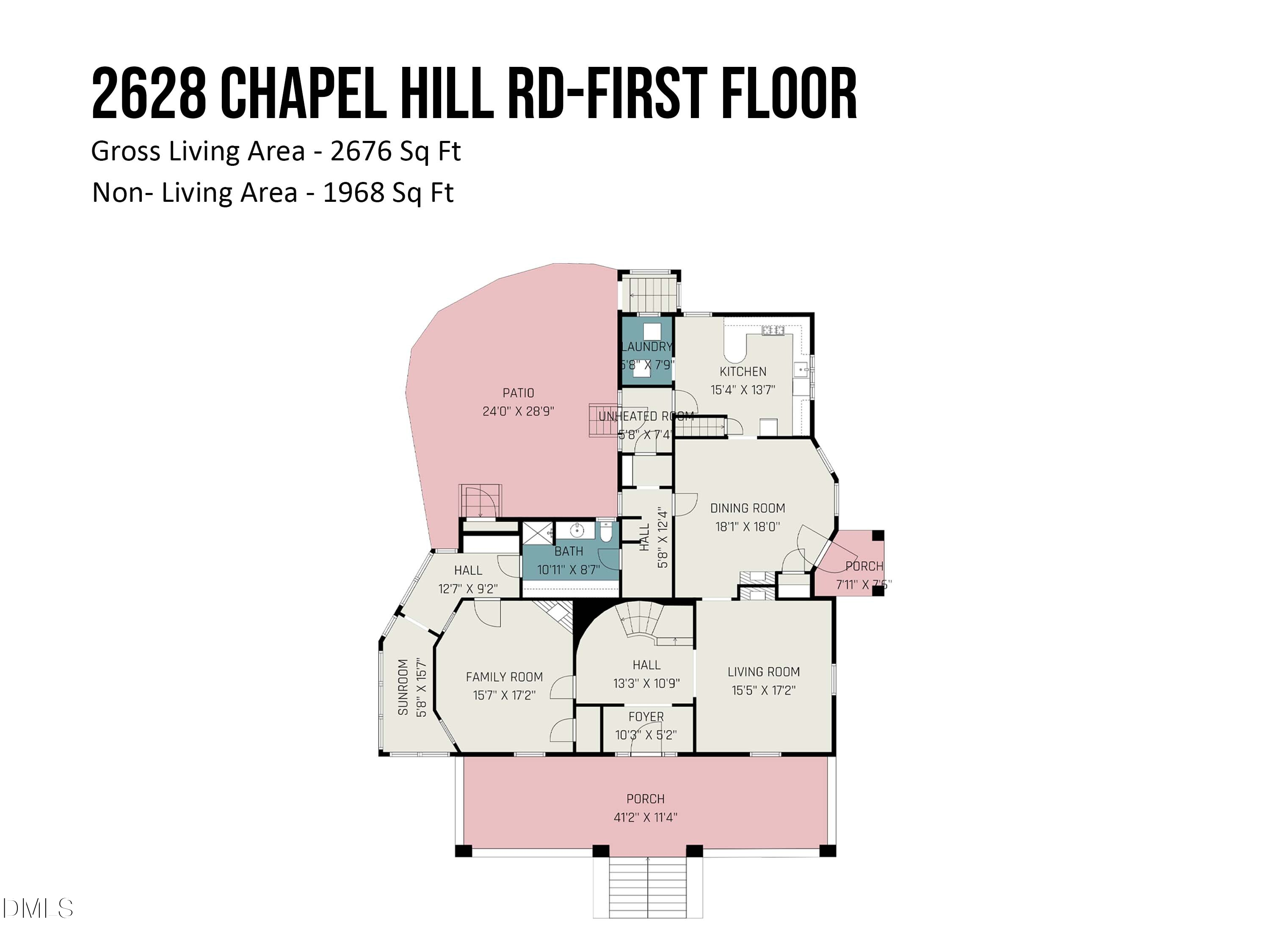 2636 Chapel Hill Road Durham, NC 27707 - Photo 32 of 35 a picture of a floor plan
