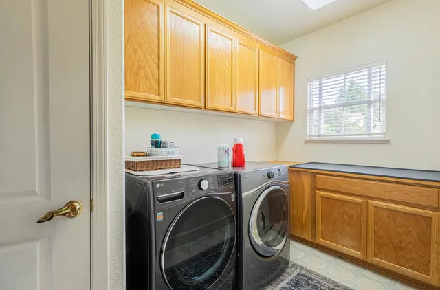 a view of a car parked in a yard