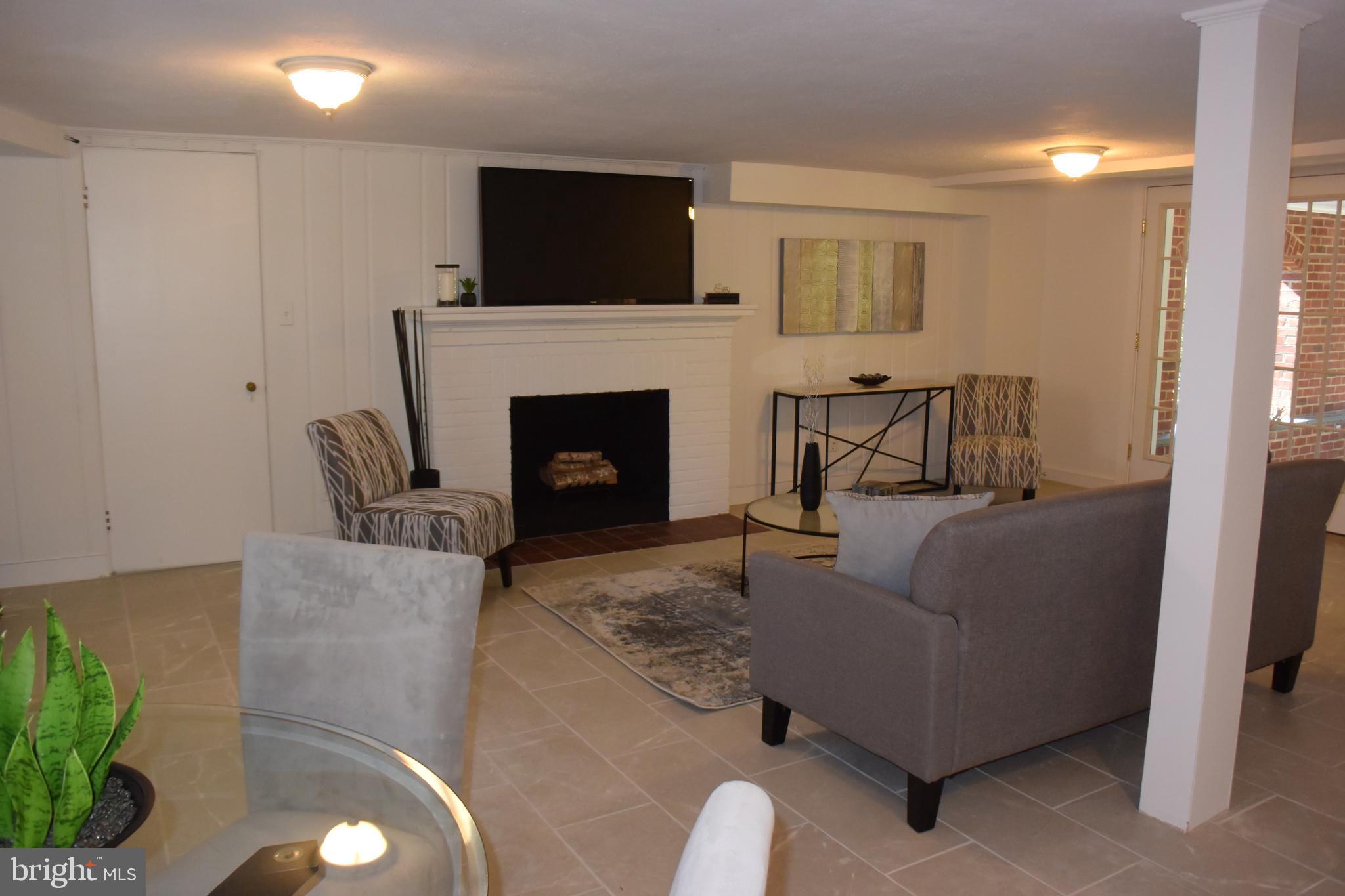 510 West Braddock Road Alexandria, VA 22302 - Photo 35 of 56 Lower Level with Fireplace