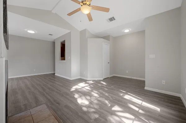 a view of an empty room