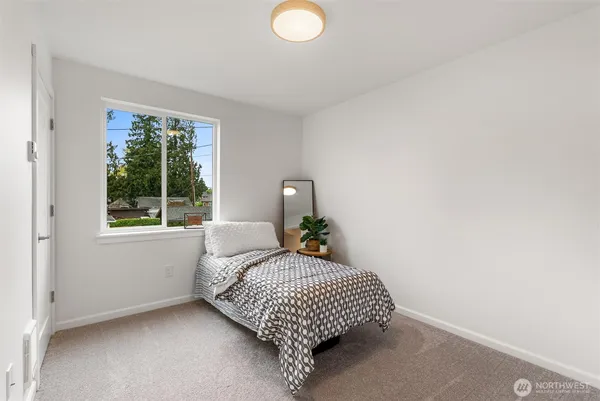 a living room with a window