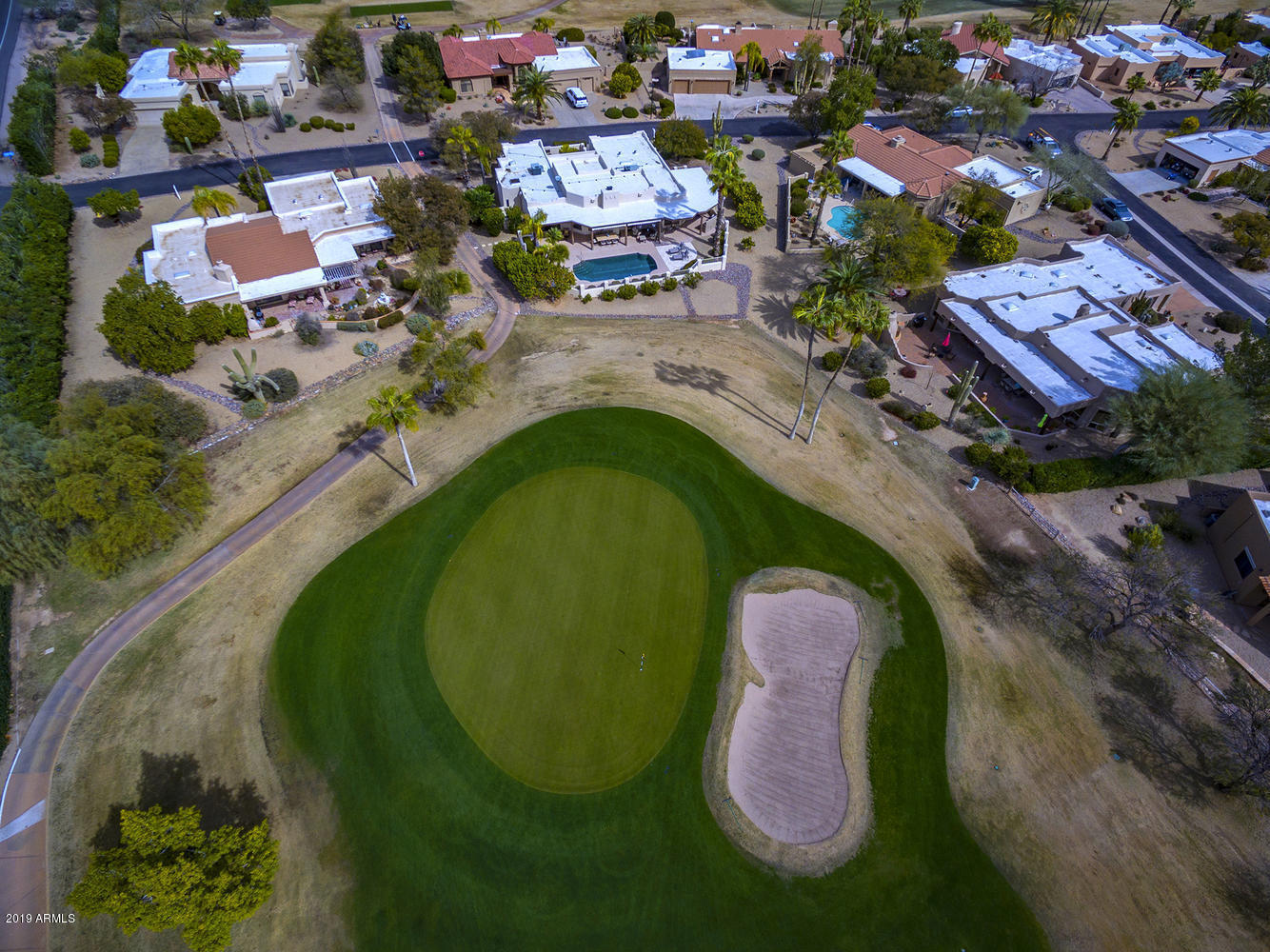 19009 East Wiki Way Rio Verde, AZ 85263 - Photo 20 of 55 an aerial view of a house with outdoor space and a lake view