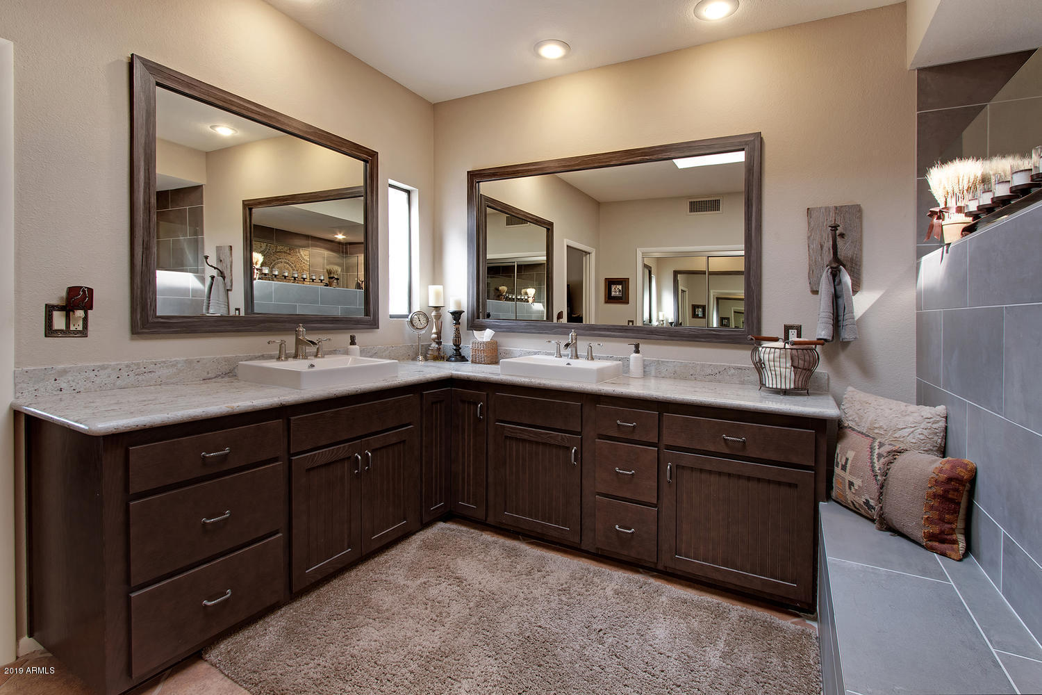 19009 East Wiki Way Rio Verde, AZ 85263 - Photo 30 of 55 a bathroom with a sink double vanity and a mirror
