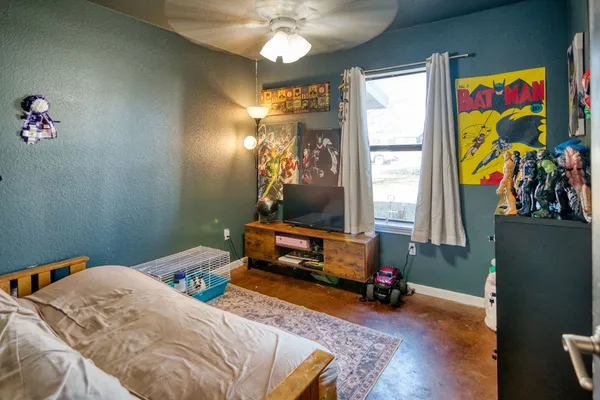 a living room filled with furniture