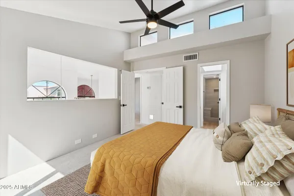 a view of a wooden door