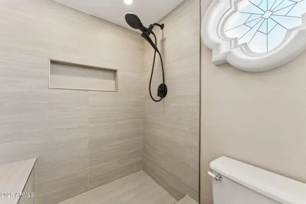 a close up view of racks on the wall