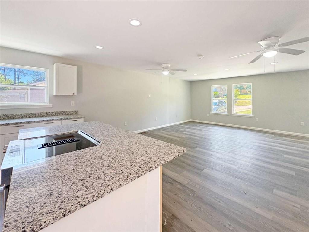 24 George Street Forsyth, GA 31029 - Photo 15 of 17 a kitchen with stainless steel appliances granite countertop a sink window and cabinets