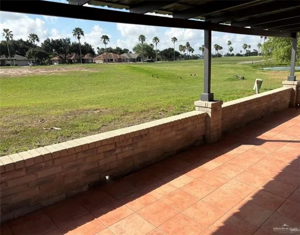 a view of an outdoor space and seating area