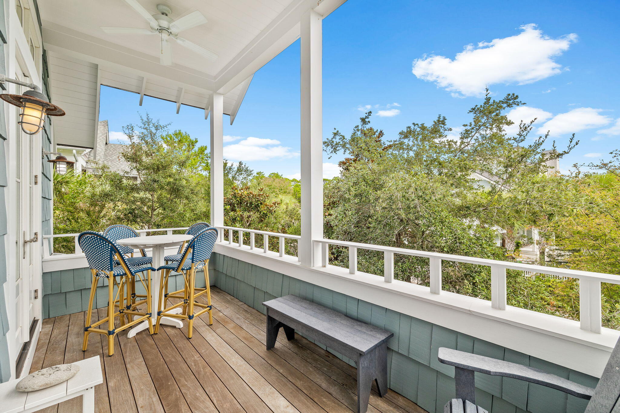 19 Creek Bridge Way Watersound, FL 32461 - Photo 22 of 35 a view of a balcony with chairs