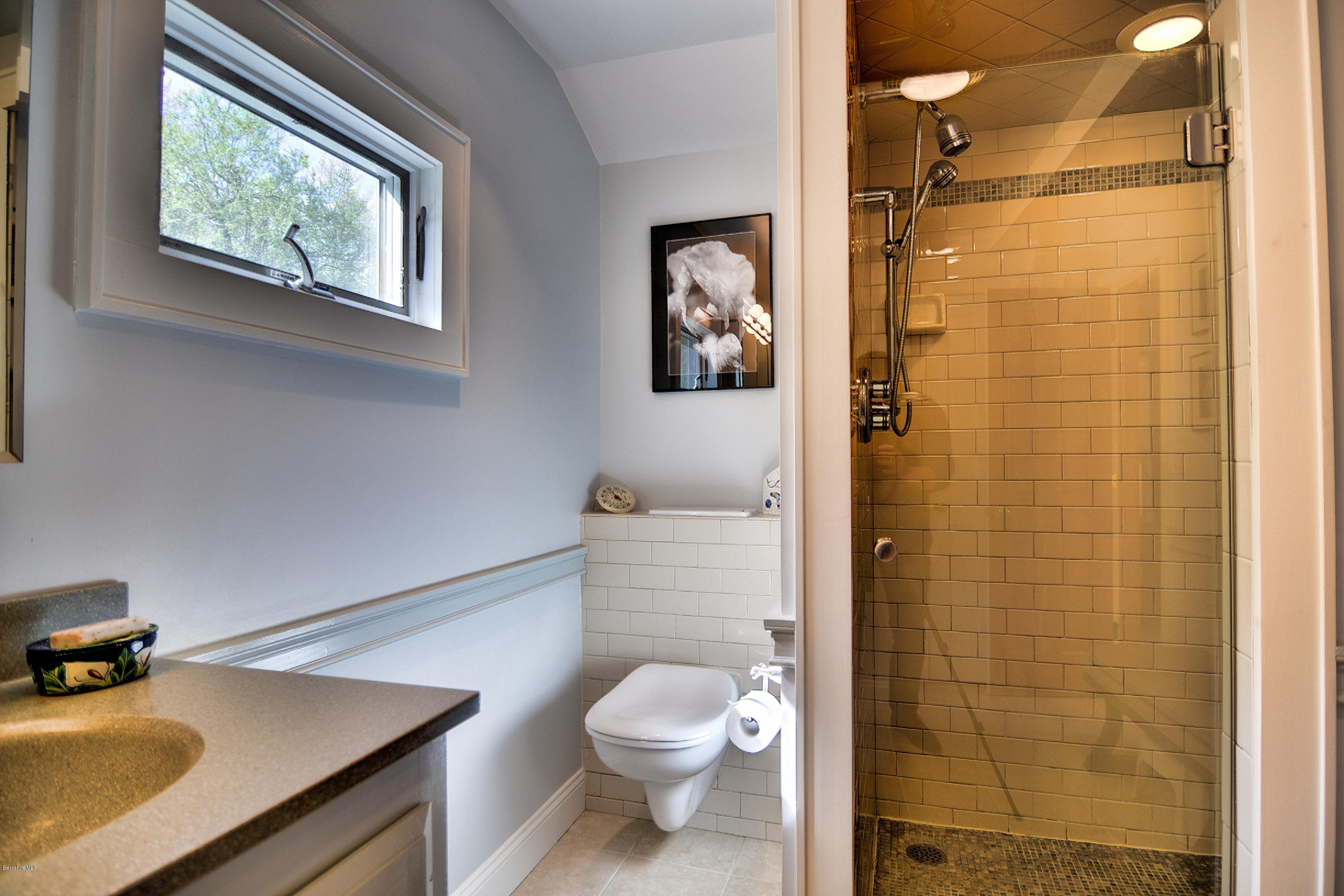 2231 Hancock Road Hancock, MA 01267 - Photo 27 of 39 a bathroom with a sink a toilet and shower