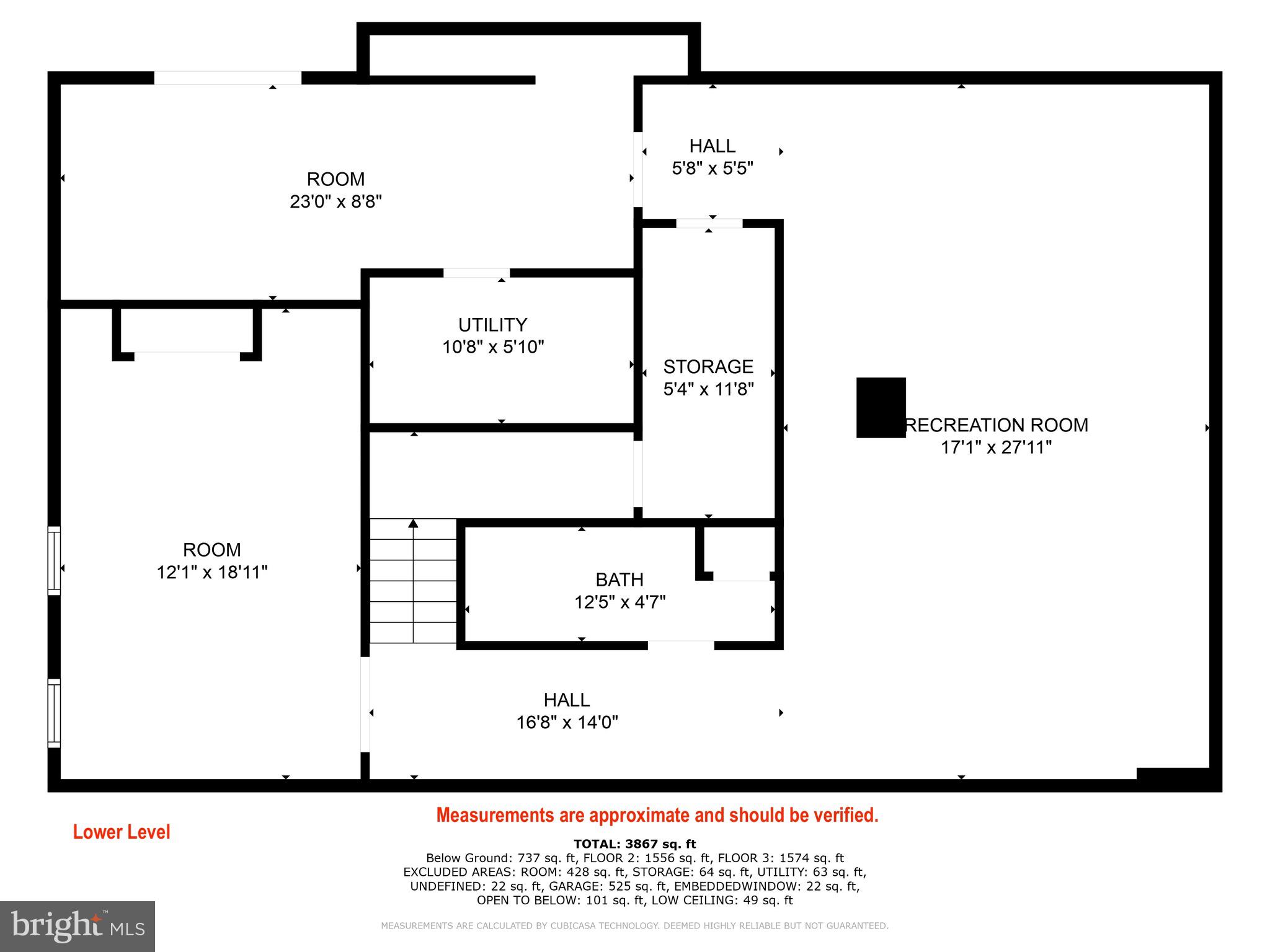 2705 Tallowtree Road Windsor Mill, MD 21244 - Photo 62 of 63 Lower level floor plan