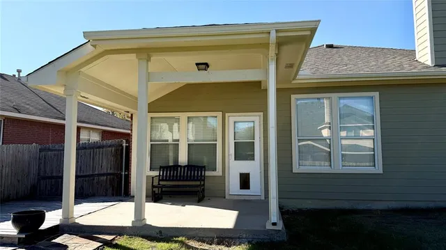 a front view of a house with shower