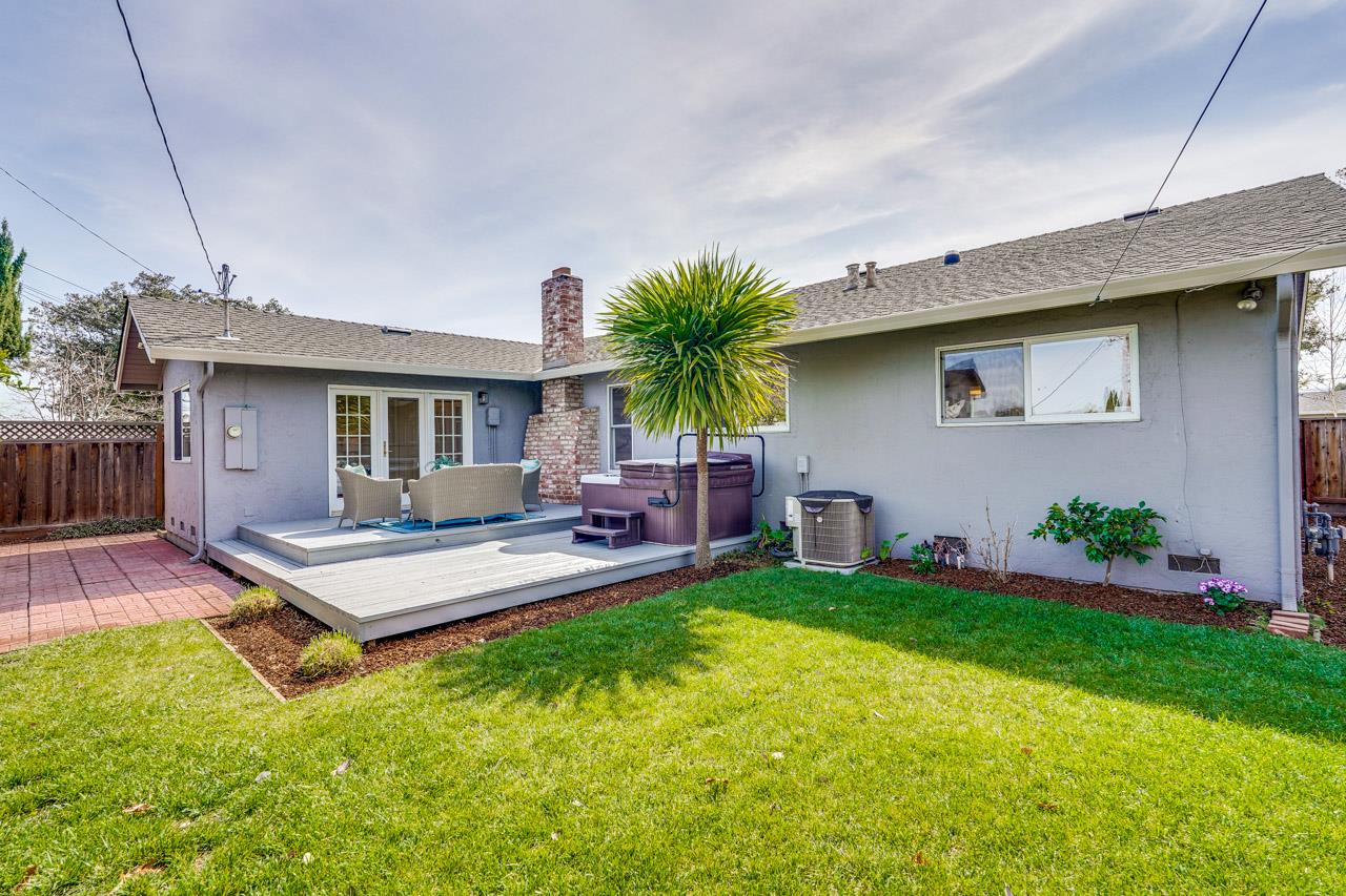 891 Humewick Way Sunnyvale, CA 94087 - Photo 41 of 45 a view of a house with a yard patio and swimming pool