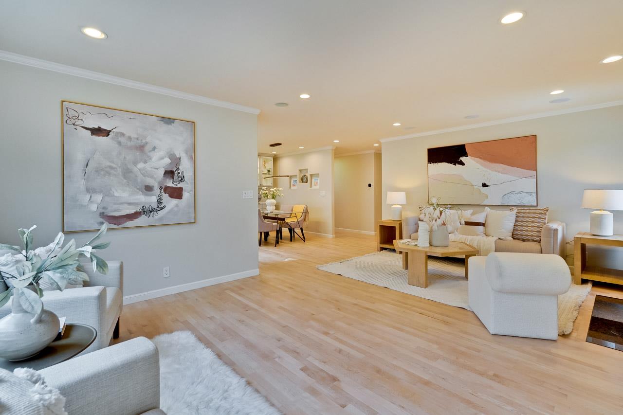 891 Humewick Way Sunnyvale, CA 94087 - Photo 8 of 45 a living room with furniture and wooden floor