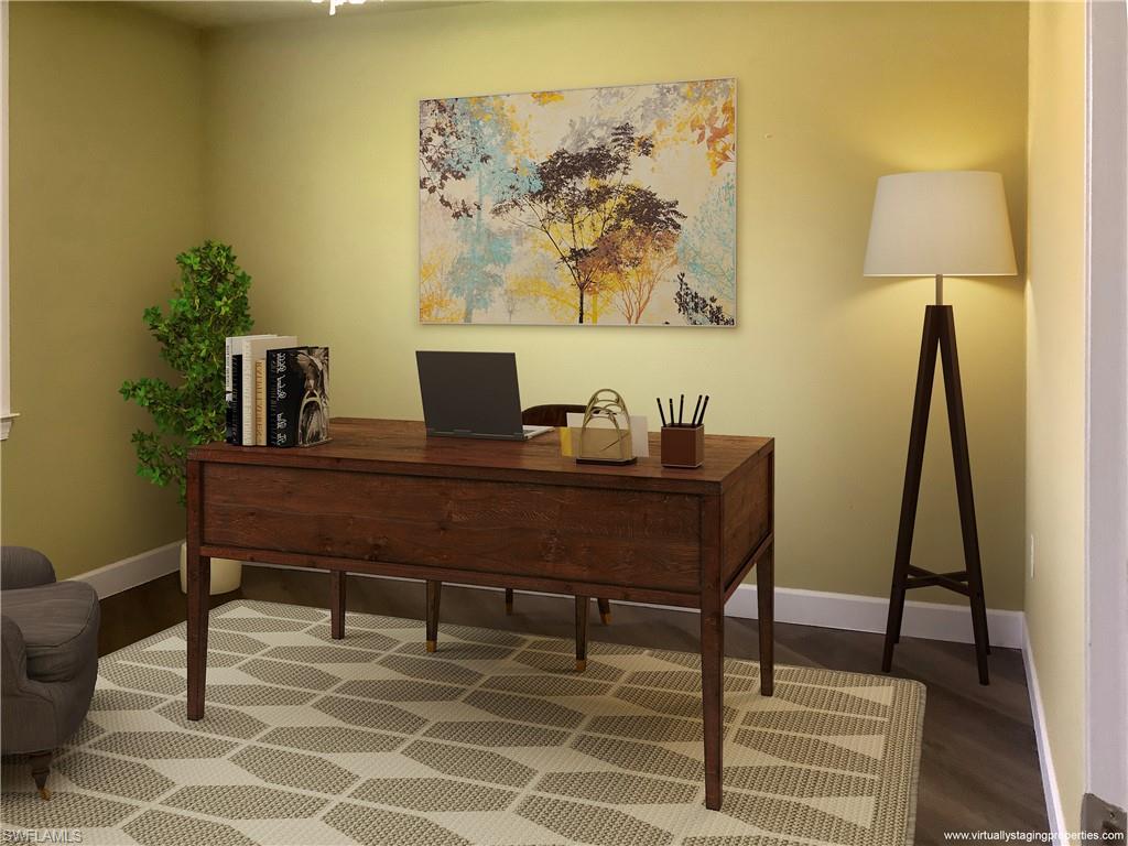 10840 Rutherford Road Fort Myers, FL 33913 - Photo 7 of 35 Home office featuring hardwood / wood-style floors