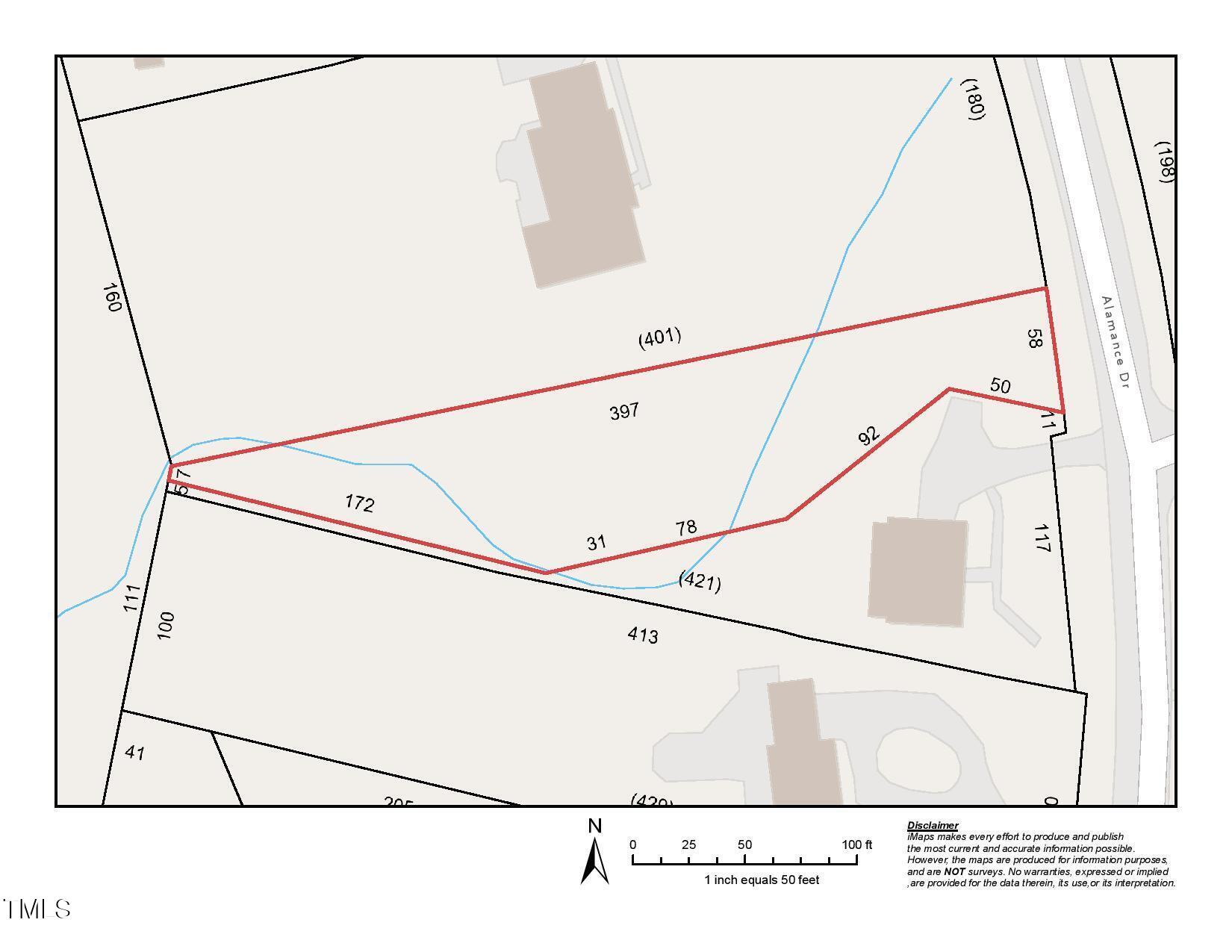 Wake Co Map - 3521 Alamance Dr