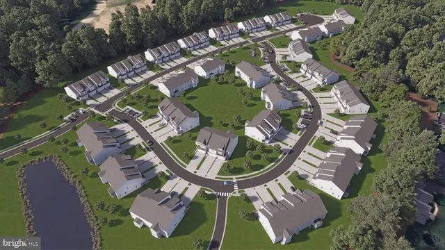 an aerial view of a house outdoor space and street view