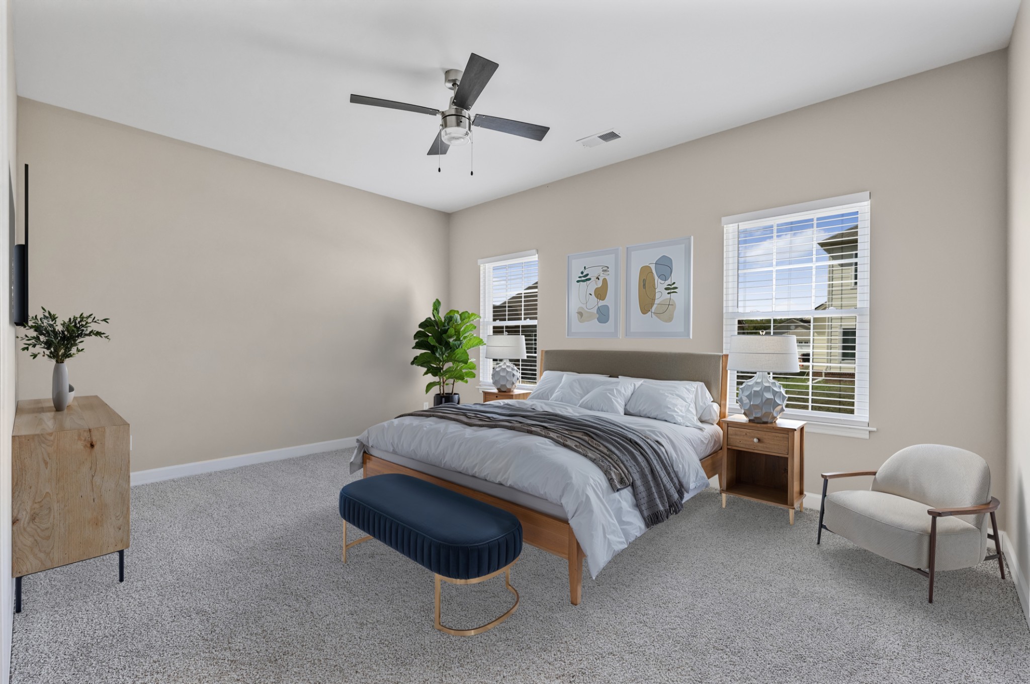 871 Blessing Way Gallatin, TN 37066 - Photo 10 of 25 a spacious bedroom with a bed and a couch