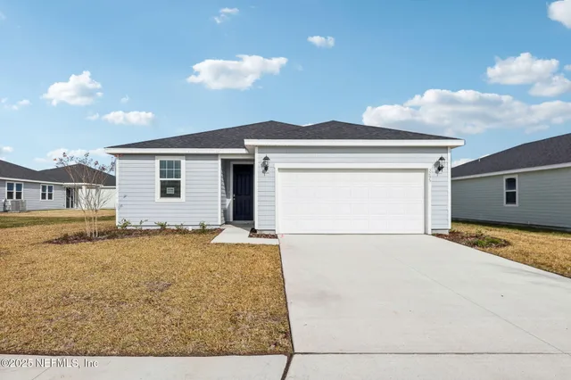 a view of a house with a patio