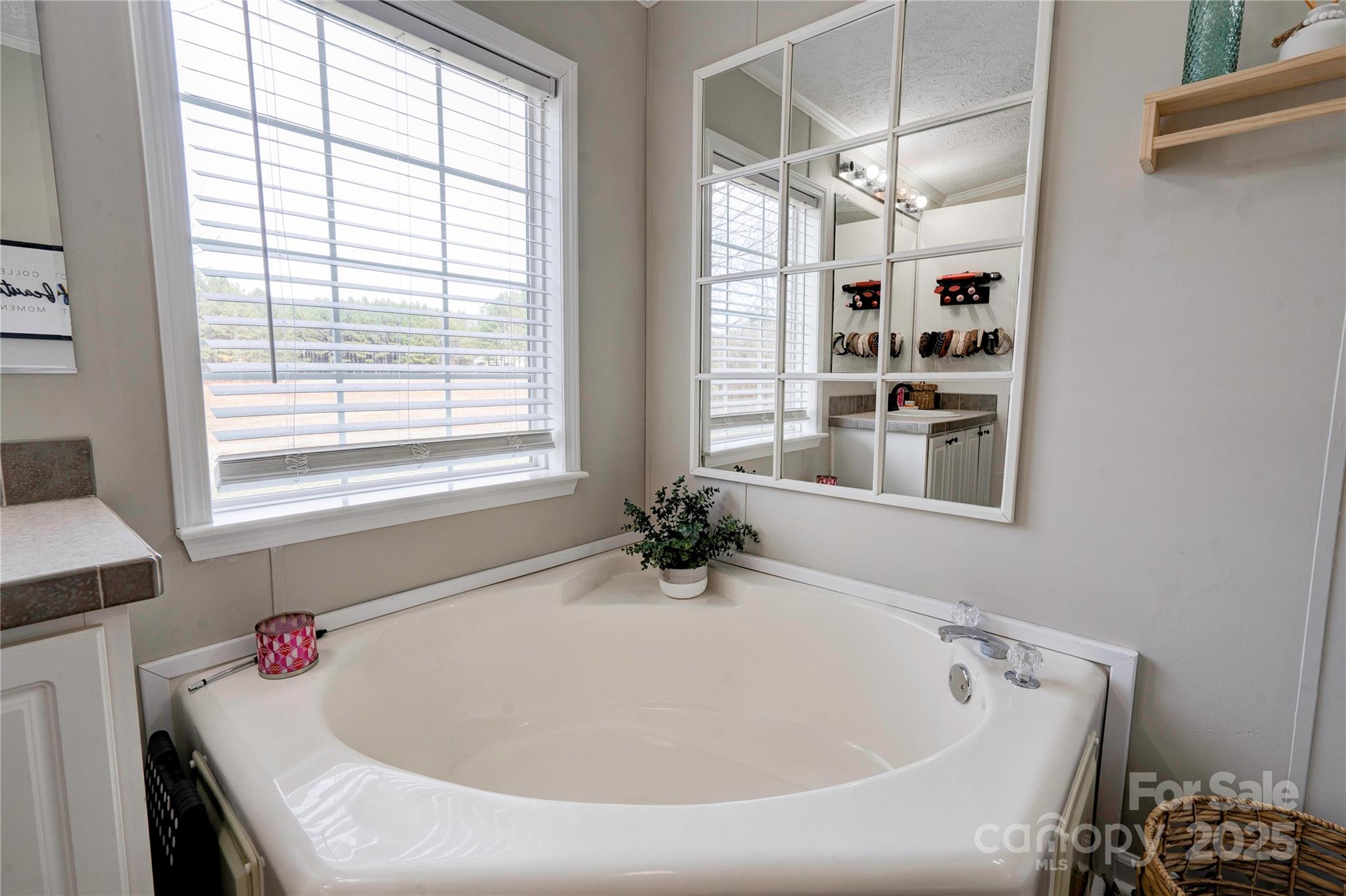 2002 Bachelor Road Mooresboro, NC 28114 - Photo 14 of 30 a white bath tub sitting in a bathroom next to a window