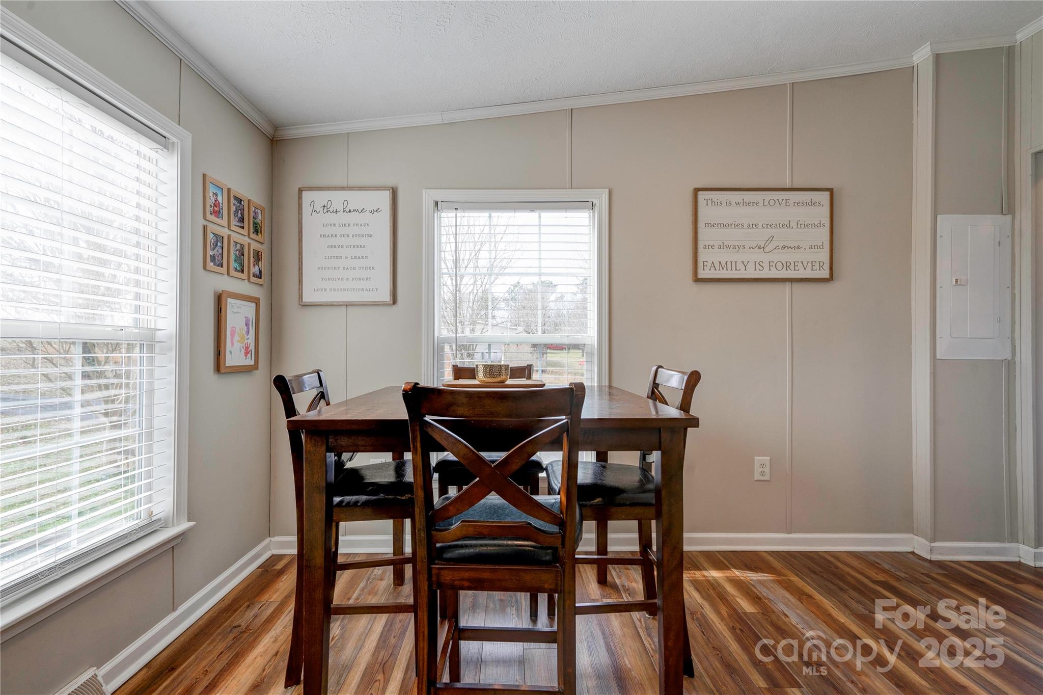 2002 Bachelor Road Mooresboro, NC 28114 - Photo 5 of 30 a view of a dining room with furniture and a large window