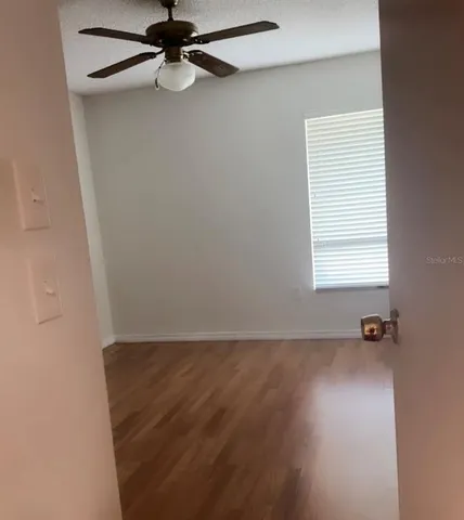 a house view with a garden space