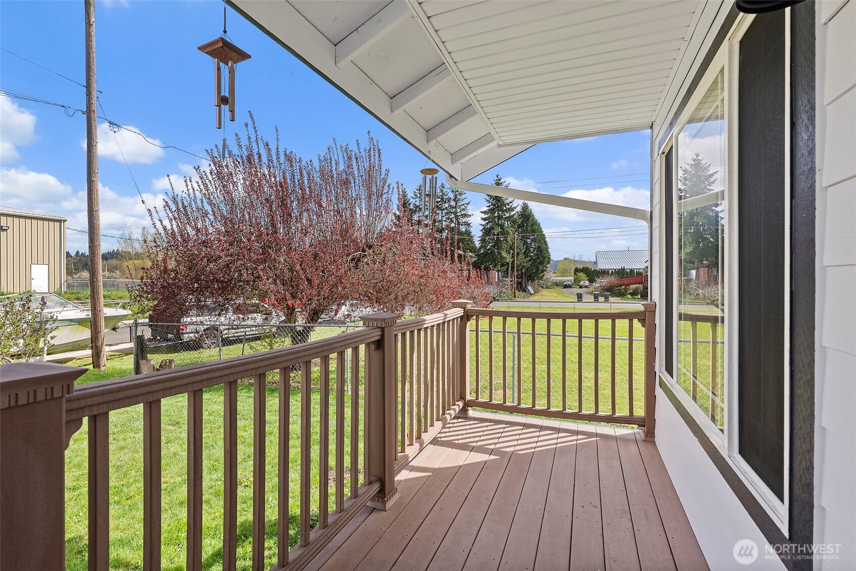 1231 Southwest Elzina Street Chehalis, WA 98532 - Photo 5 of 24 a view of a balcony with wooden floor