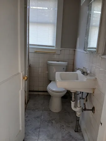 a bathroom with a sink and a toilet