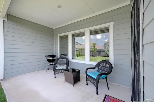 a house view with a garden space