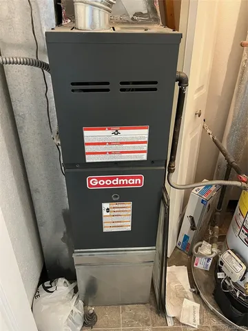 a close view of water heater