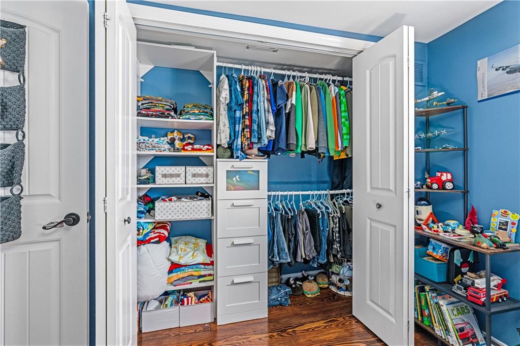 2332 Highway 168 Georgetown, PA 15043 - Photo 16 of 33 a view of walk in closet with clothes and shoes
