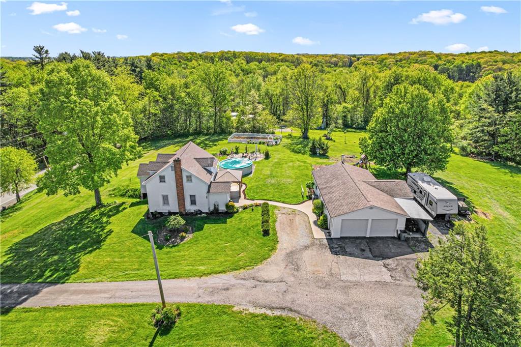2332 Highway 168 Georgetown, PA 15043 - Photo 21 of 33 an aerial view of a house with a garden