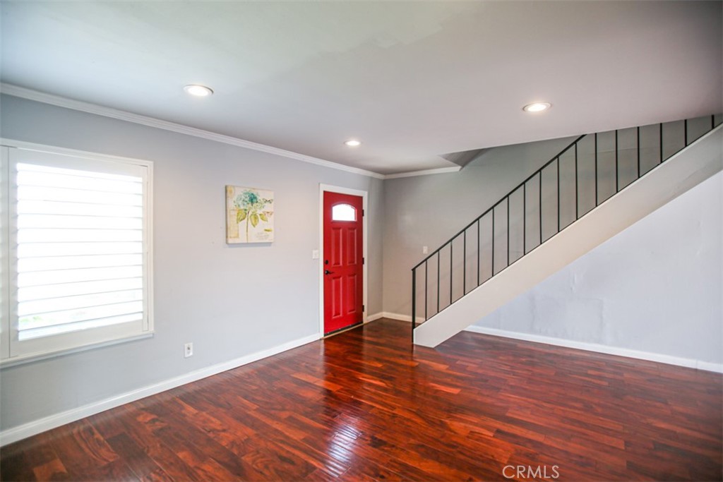 11058 Grant Way Stanton, CA 90680 - Photo 14 of 40 a view of entryway with wooden floor