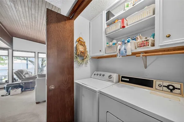 a room with storage and utility