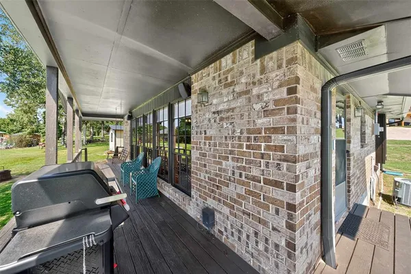 a view of balcony with couch