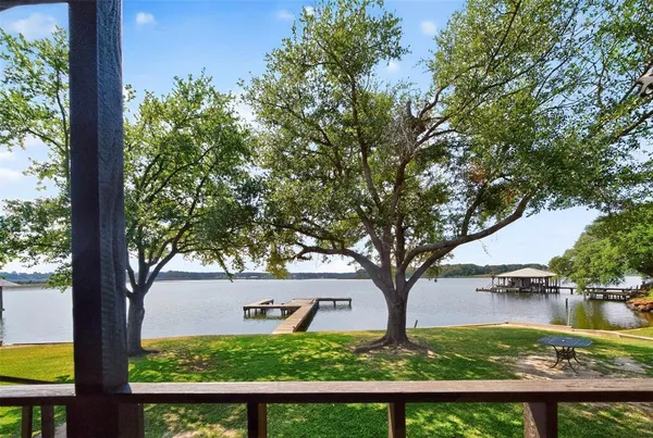 a view of an outdoor space with a lake view