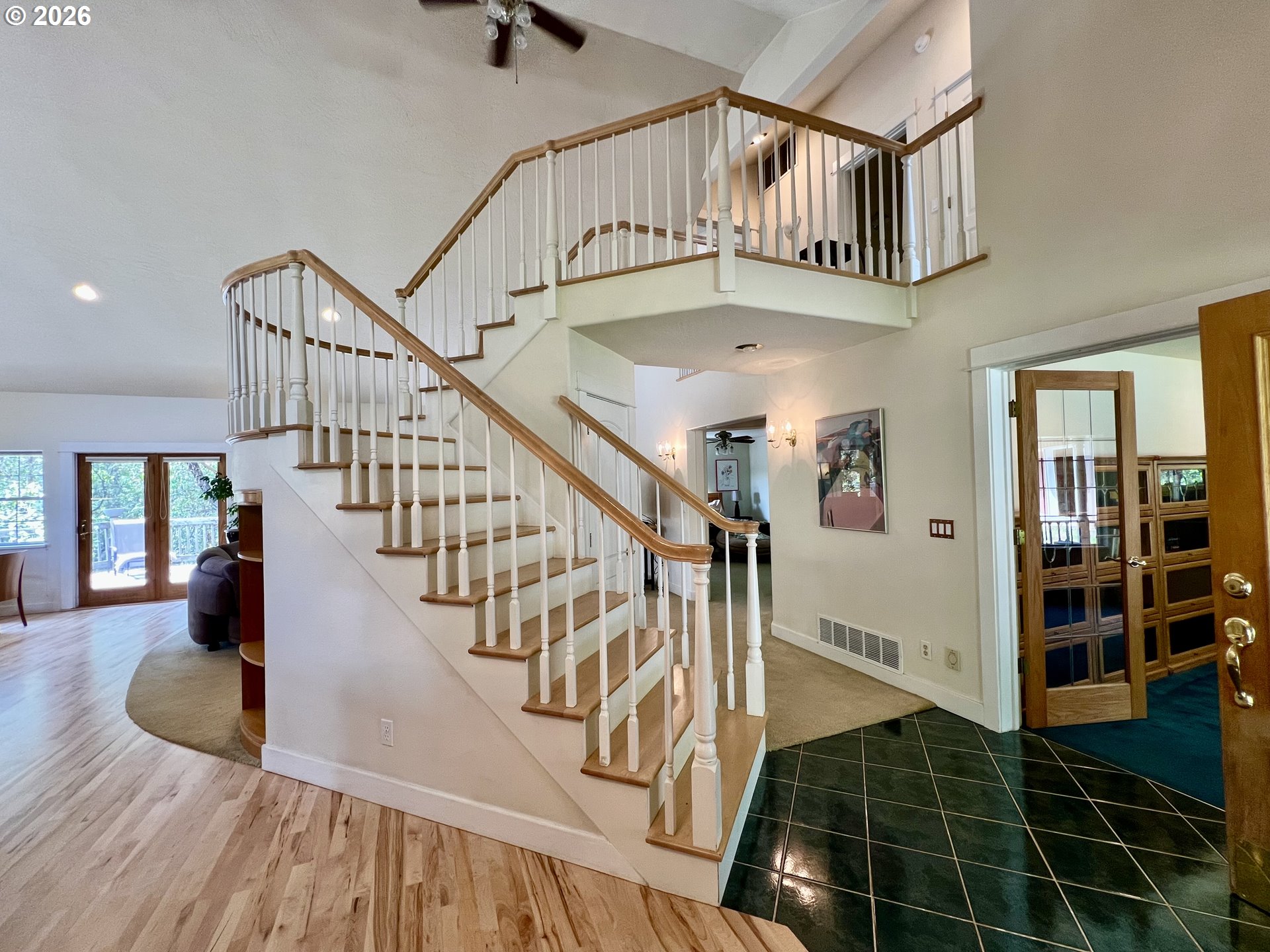 28544 Crow Road Eugene, OR 97402 - Photo 6 of 48 a view of entryway and hall with wooden floor