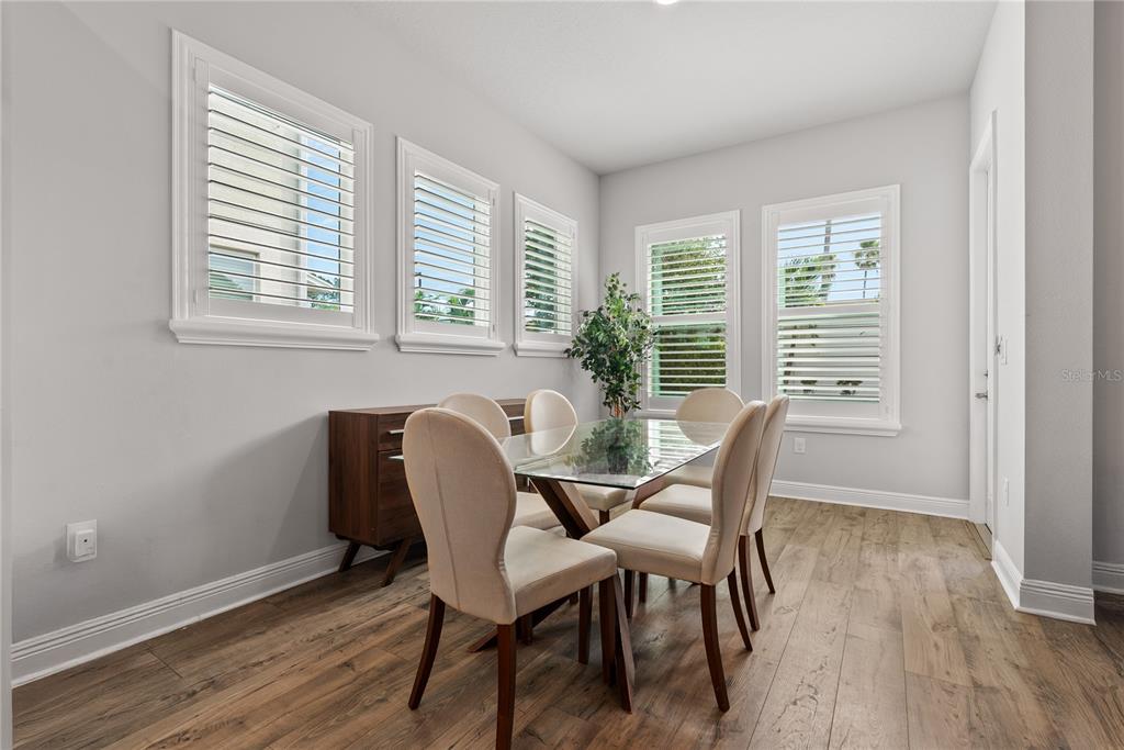 16409 Lucia Gardens Lane Tampa, FL 33625 - Photo 14 of 48 a view of a dining room with furniture and windows