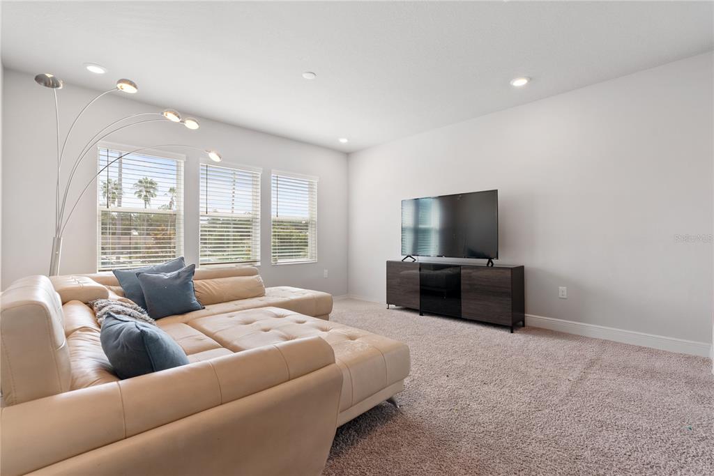 16409 Lucia Gardens Lane Tampa, FL 33625 - Photo 22 of 48 a living room with furniture and a flat screen tv