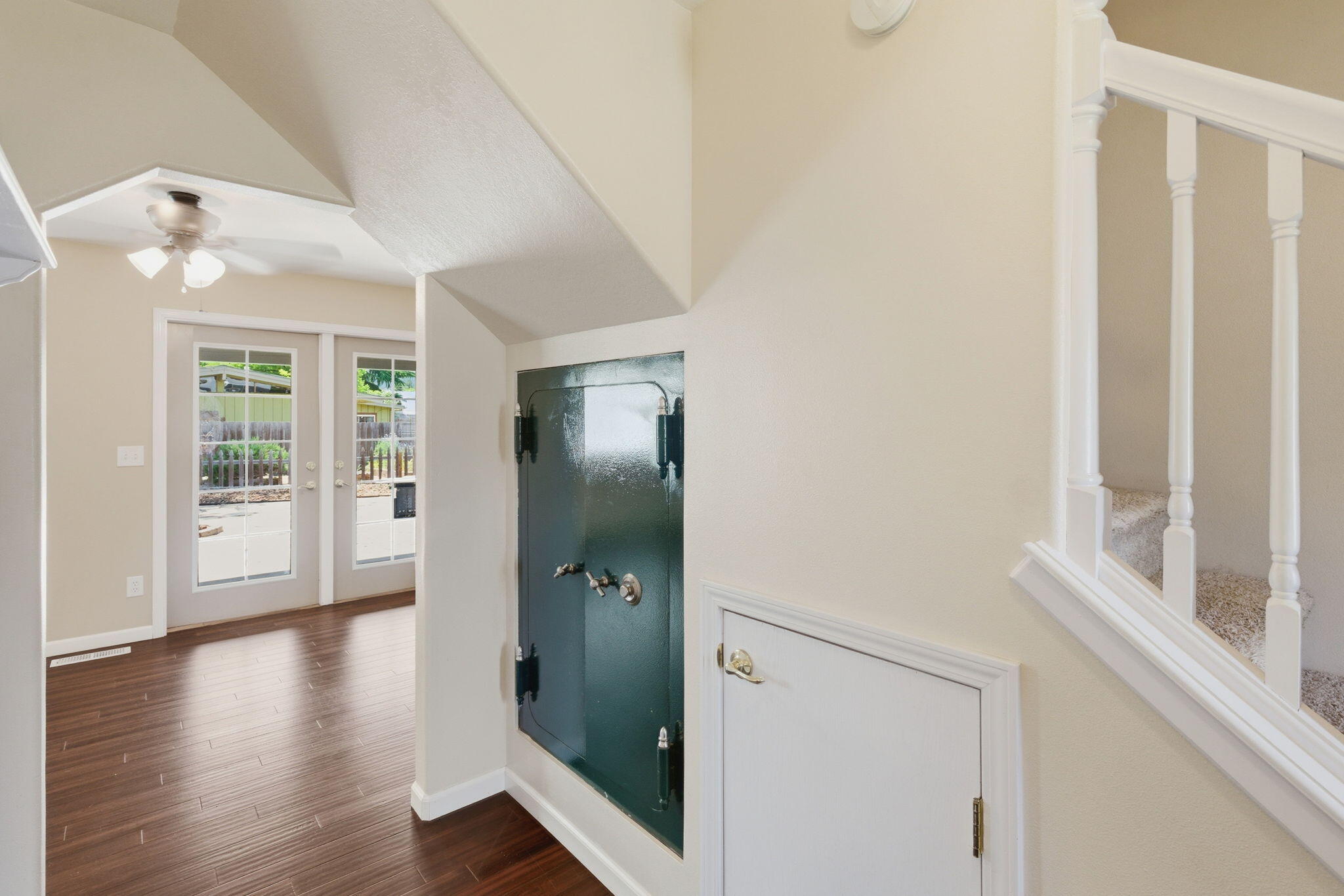 196 Nadine Lane Central Point, OR 97502 - Photo 8 of 54 a view of a hallway view with wooden floor and staircase