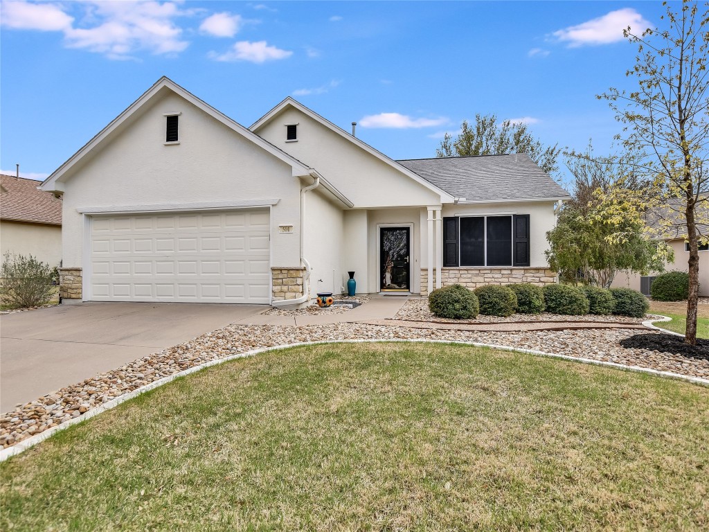 a front view of house with yard
