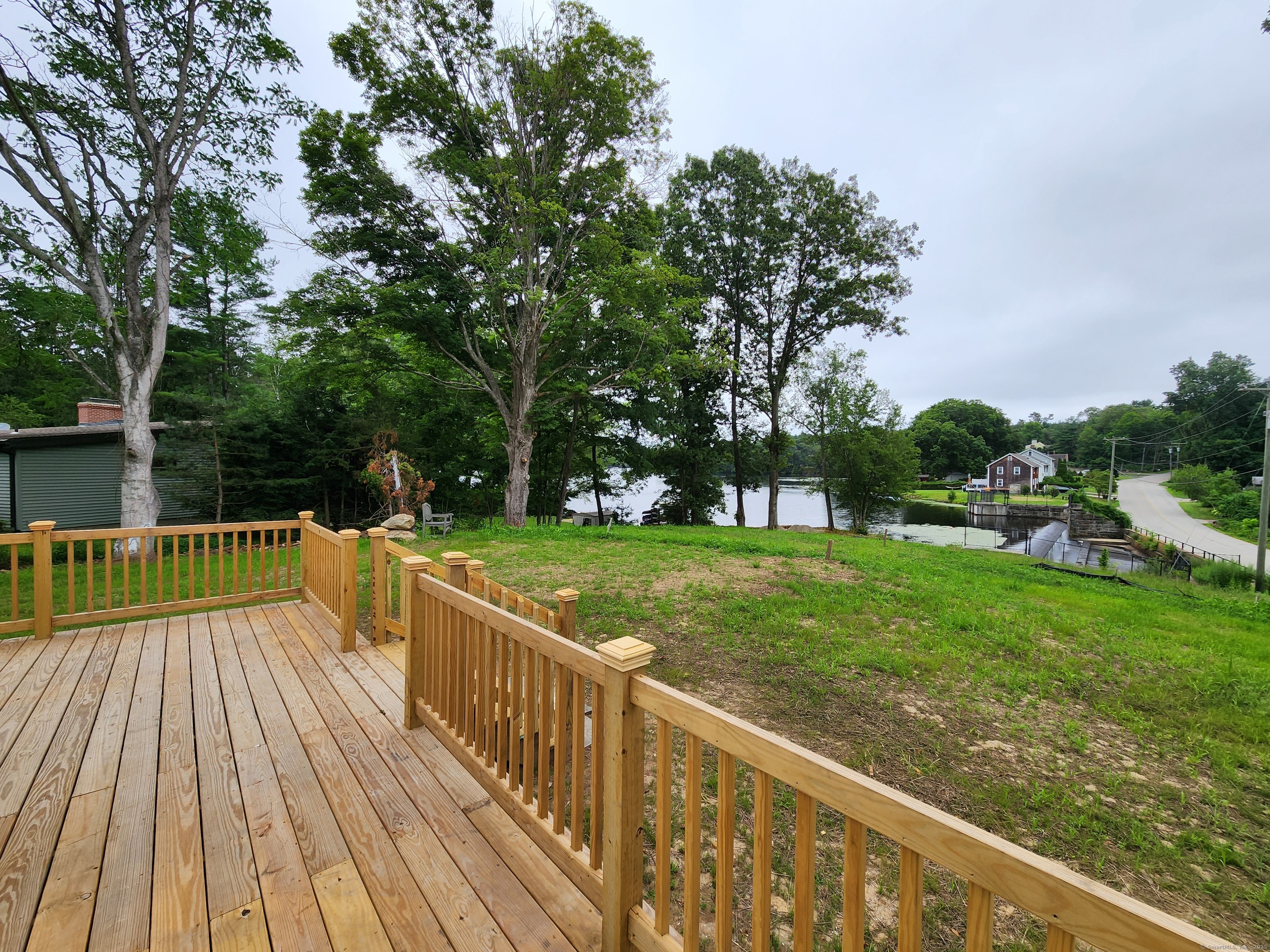 154 Falls Road East Haddam, CT 06469 - Photo 32 of 39 a view of a deck with a yard